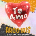 Mylar 10 Corazon Estampado Metal +10-10% Valentin Impreso Te Amo Feliz Dia Mama Promo Por Cantidad