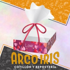 Kit Bandeja Corazon Xu - Bandeja Celofan Cinta Valentin Party Store