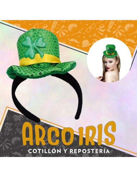 Vincha Galerita Xu - Trebol/duende San Patricio Party Store