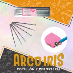 Bolillos Metalizado Mini X 6