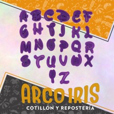 Cortante Plastico Letras Disney X 26