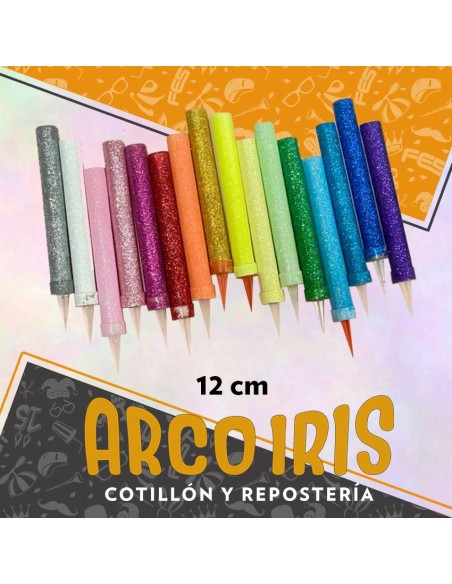 Bengala 12 Cm Gibre Lisa X 4 - Artesanales Primera Calidad Color Pastel