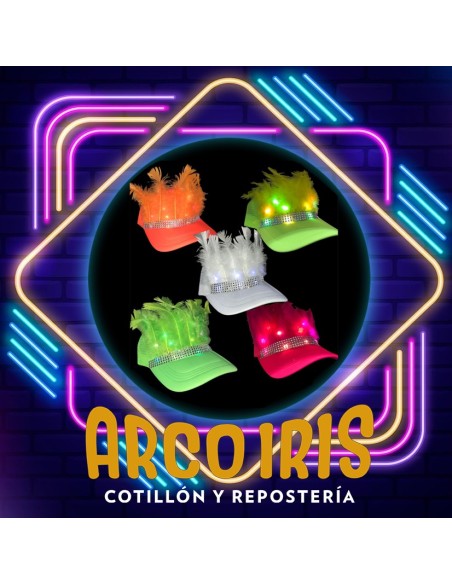 Luminoso Gorra Fluo Con Pluma Xu - Led