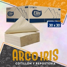 Servilleta Sustentable 30 X 30 X 200 +5-5% Elite Promo Por Cantidad Caja 5 X 200 Ecologica Cat2 Kraft Madera