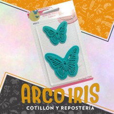 Cortante Y Marcador Plastico Mariposa X 2 - Butterfly Printing Cutters