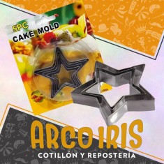 Cortante Set Estrellas X 5 - Cake Mold