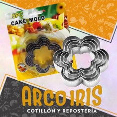 Cortante Set Flor X 5 - Cake Mold