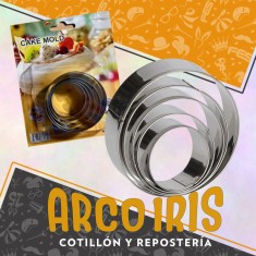 Cortante Set Redondo X 5 - Cake Mold