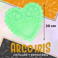 Blonda Corazon Verde 20 Cm X 100 - San Patricio
