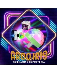 Luz Media Bola Mini 5 Cm Xu +5-10% - Usb Audioritmica Promo Por Cantidad Carga Usb Luz Boliche Small Magic Ball Bolita Chica