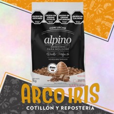 Chocolate Alpino Pins X Kg - Con Leche Pascua Valentin Moldeo Lodiser
