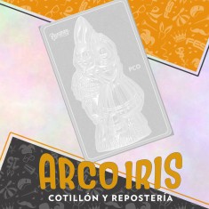 Placas Set Conejos Parados X 2 - Cristal Pareja De Conejos Pascua Parpen