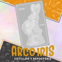 Placas Set Conejo Parado X 2 - Cristal 31 X 18 Cm Pascua Parpen