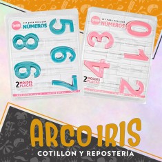 Placas Set Numeros X 2 - 0/9 Cristal Parpen