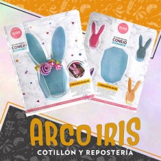 Placas Set Conejo Diamante X 2 - Cristal Pascua Parpen