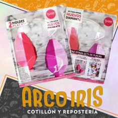 Placas Set Huevo Diamante X 2 - 14 Cm Cristal Pascua Parpen