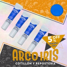 Colorante En Gel Azul Xu - 15 Gr Radha +4-5% Pascua Promo Por Cantidad