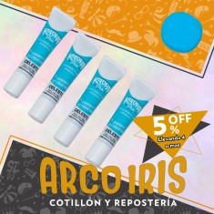 Colorante En Gel Celeste Xu - 15 Gr Radha +4-5% Pascua Promo Por Cantidad