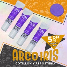 Colorante En Gel Violeta Xu - 15 Gr Radha +4-5% Pascua Promo Por Cantidad
