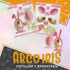 Placas Set Portahuevo Orejas X 2 - Cristal Pascua Parpen