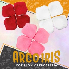 Petalos Tela Color X 100 Aprox - Rosa Rojo Blanco Petalos Valentin Party Store