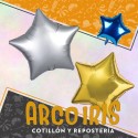 Mylar 30 Estrella Liso Metal Xu - 76 Cm Globo Metalizado Papel