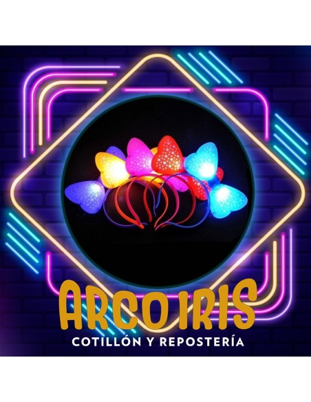 Luminoso Vincha Mono Lunares X 12 - Plastca Led