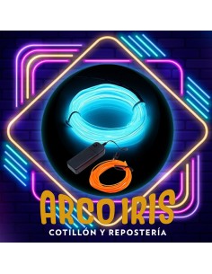 Luminoso Hilo Neon Xu - 1 Mt Con Control Sin Pilas Hilo Led