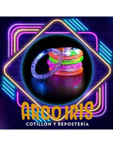 Luminoso Pulsera Acrilico X 12 - Varios Modelos Led