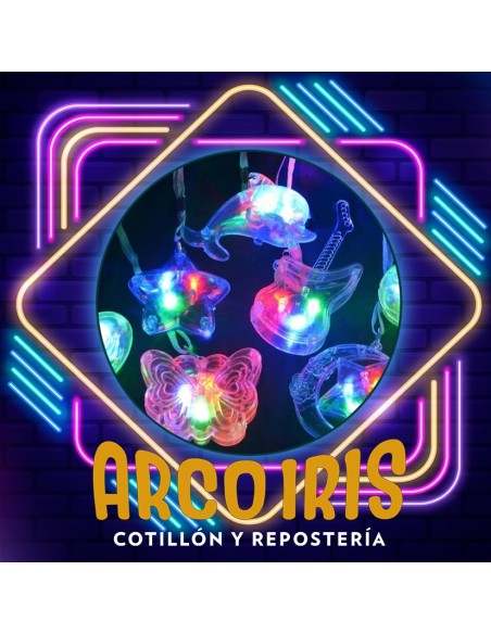 Luminoso Colgante Led X 36 - Varios Modelos Con 3 Led - Rigido/goma/silicona/acrilico