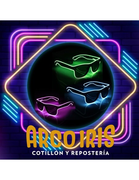 Luminoso Anteojo Contorno Con Control Xu +2-5% Con Hilo Led Promo Por Cantidad