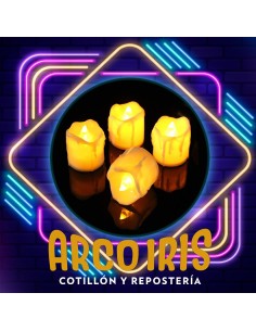 Luminoso Vela Derretida 6 Cm X 24 - Caja Con Luz Led