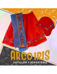 Vestimenta Coya Nena - Tela Pollera Banda Y Gorro Patrio 2