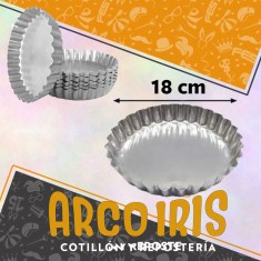 Tarta Rizada Aluminio Fija 18 Cm - Cooper