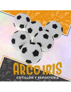 Pelotas Futbol X 6 - Blanca/negra Rotti