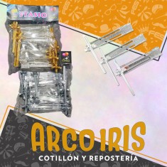 Matracas Destello X 12 - Pastel Dorada Plateada Stasio