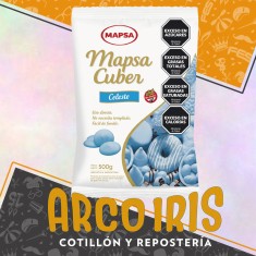 Chocolate Celeste 500 Gr Sin Tacc Sabor Vainilla Mapsacuber Pascua Moldeo Mapsa