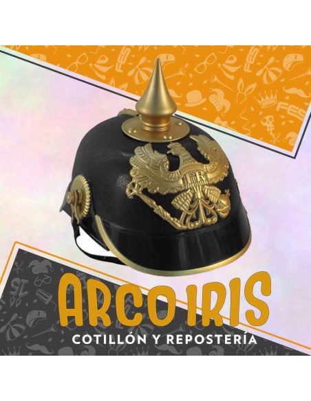 Gorro Casco Prusiano Con Puntal Xu - Alfatrade