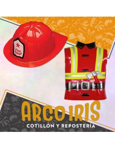 Pechera Bombero Plastica X 6 - Sin Casco Gape