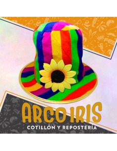 Gorro Galera Arco Iris Con Girasol - Alfatrade