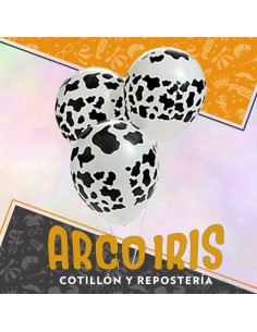 Globo Estandar 12 Xu - Full Impreso Varios Modelos Suelto Tik Tok/vaca/huellita/estrella/lunares/futbol/smile/emoticon/unico 2