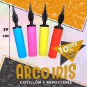 Inflaglobo 29 Cm Xu +5-10% Bicolor Primera Calidad Cierre A Rosca Doble Accion Promo Por Cantidad Party Store