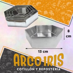 Hexagonal Molde 13 Cm Lado X 8 Alto