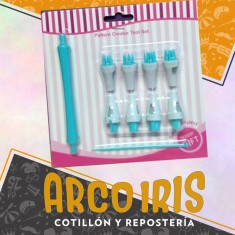 Marcador De Puntillas Plastico X 8 - Con Mango Pattern Creator Tool Set