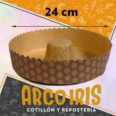 Molde Rosca Descartable Fantasia 24 Cm X 10