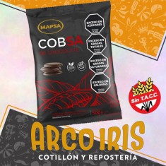 Chocolate Cobertura Semiamarga Mapsa X 500 Gr - Sin Tacc Apto Vegano Especial Cascada Pascua