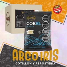 Chocolate Cobertura Blanca Mapsa X 3 Kg - 6 X 500 Gr Sin Tacc Especial Cascada Pascua-