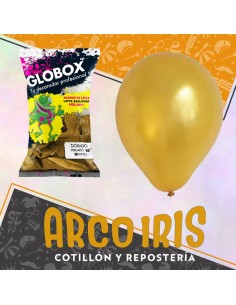 Globo Perlado 18 X 10 Dorado - Globox