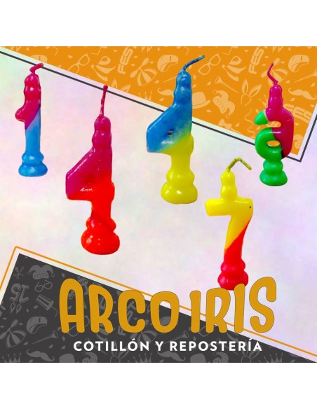 Numero Bicolor Mediano X 20