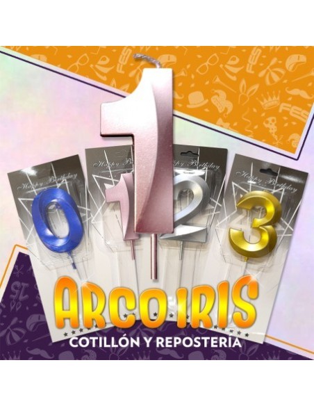 Vela Chupetin Numero Perlado Azul Xu +10-20% - Liquidacion Por Discontinuo - Promo Por Cantidad Tipo Diamante Happy Birthay C